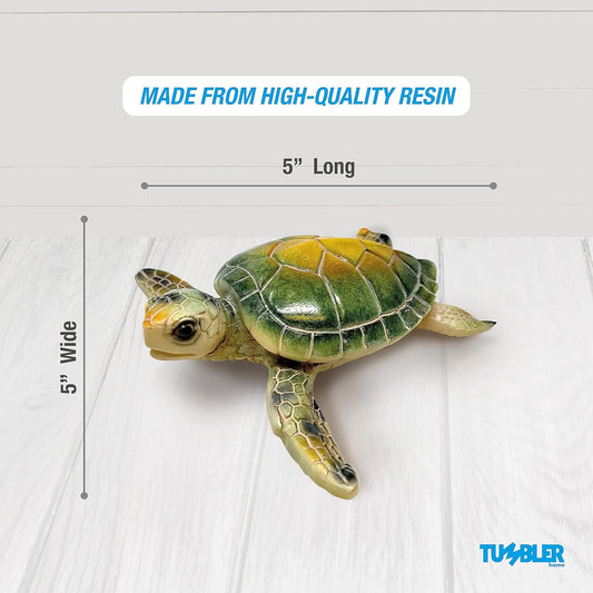 Sea Turtle Figurine - Sea Turtles Bathroom Décor & Beachy Room Decor Accent - Mother's Day, Birthday for Women