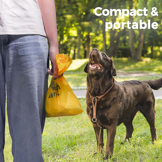 Dog Poop Bags Rolls Cornstarch Based Thickened&100% Leak Proof Dog Waste Bags -120 Count 8 Rolls - Doggie Poop Bag for puppy and Big Dogs(Lavender)