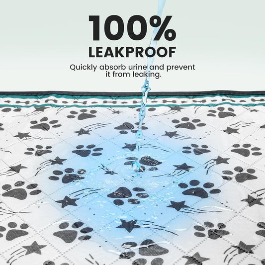 Gardner Pet Washable Dog Pee Pads,18'' x 24'' Non Slip Dog Mats with Great Urine Absorption, Reusable Puppy Pee Pads for Potty Training - 2 Pack