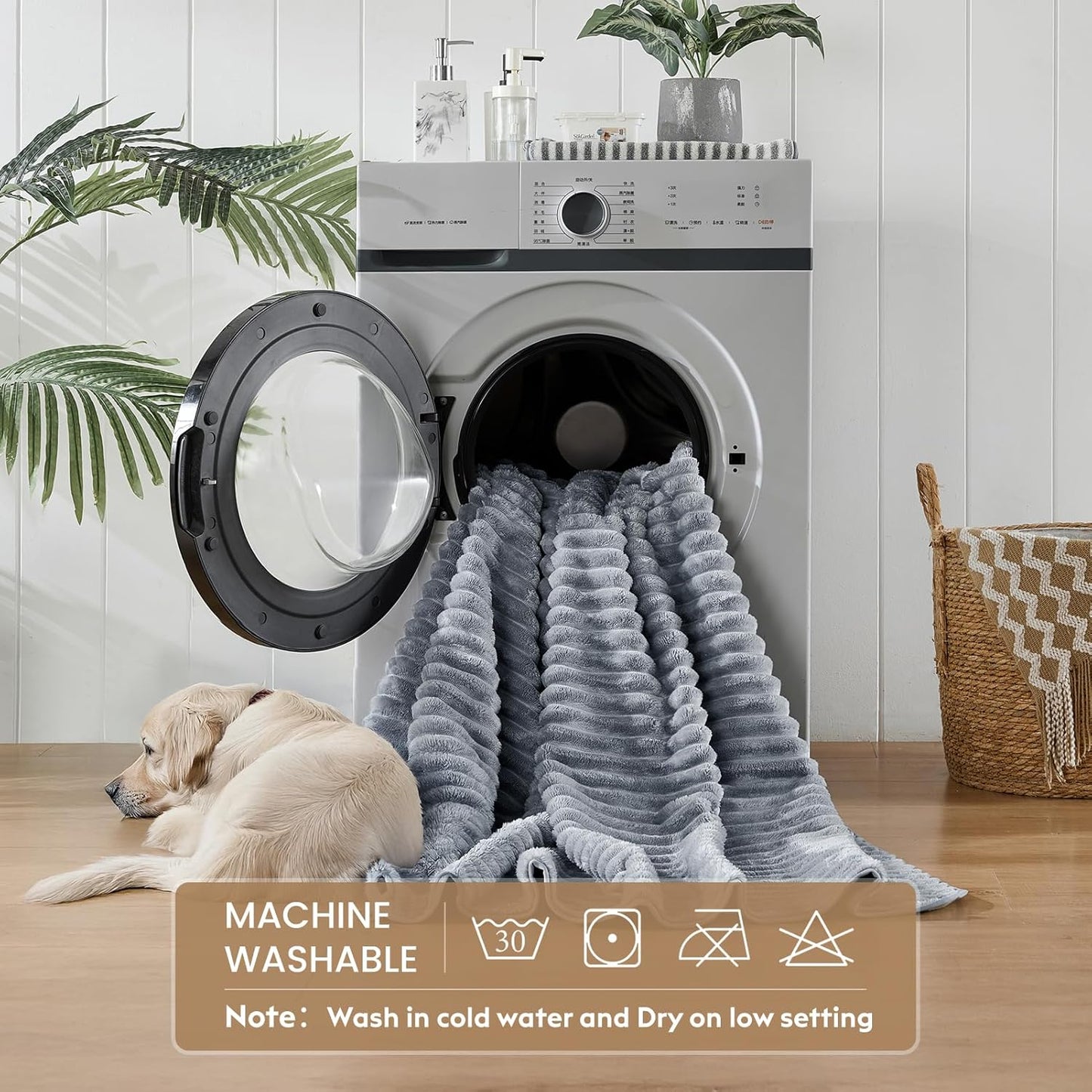 Flannel Washable Pee Pad for Dogs - 4 Pack Reusable Dog Pee Pads, Puppy Pads, Fast Absorb Pet Playpen Mat with Non-Slip Back, Waterproof Puppy Training Pad. (Light Grey, 18" X 24")