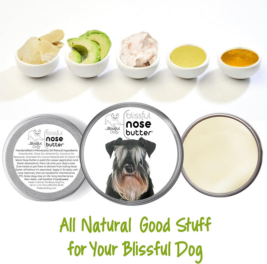 The Blissful Dog Schnauzer Unscented Nose Butter, 2-Ounce