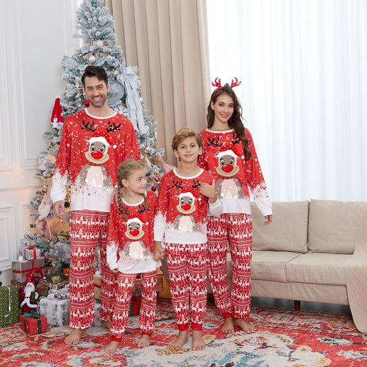 Matching Family Christmas Pajamas Set - Xmas Sleepwear PJs