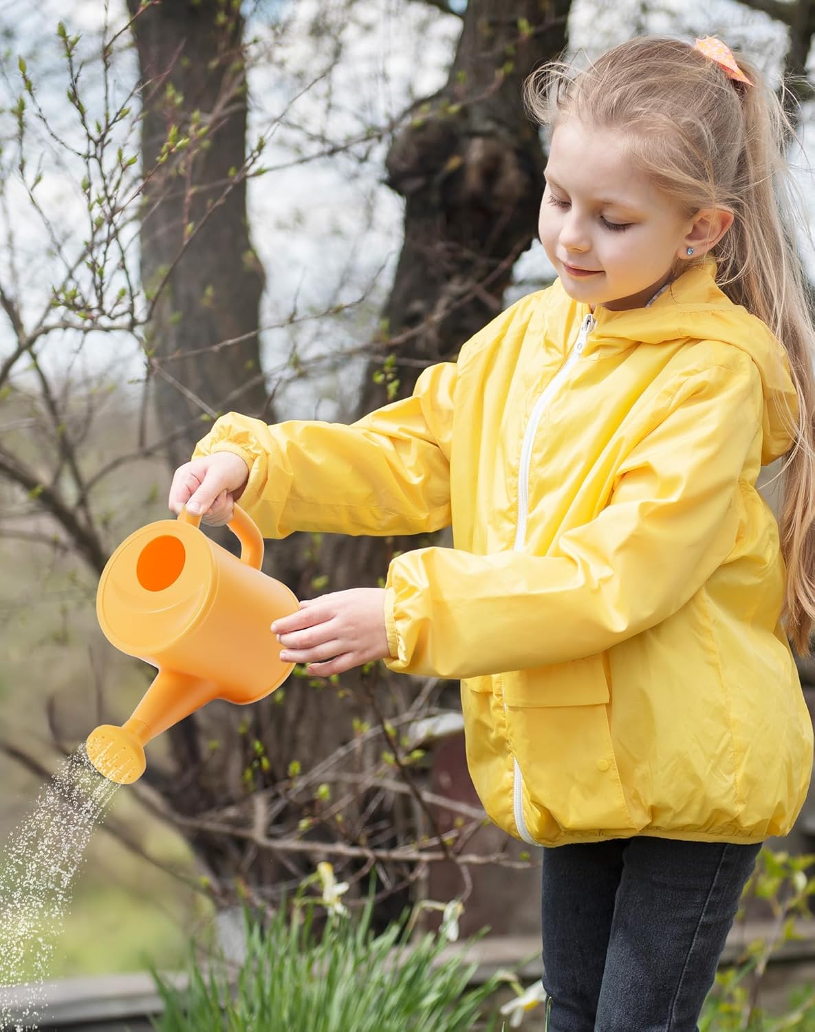 ROBUD Kid Gardening Set, Wooden Garden Tool for Kid, Garden Tool Kit with Tool Storage Bag, Apron, Gloves, Montessori Toys for Kids to be Closed to Nature, WRP25