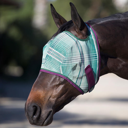Kensington Fly Mask Web Trim β Protects Horses Face and Eyes from Bites and Sun Rays While Allowing Full Visibility