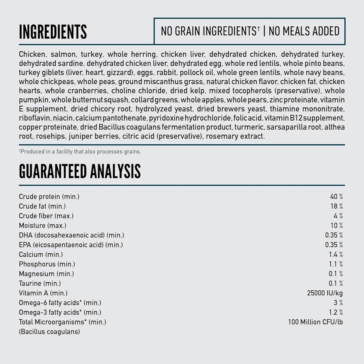 ORIJEN Guardian 8 Grain Free High Protein Premium Dry Cat Food 4lb Bag