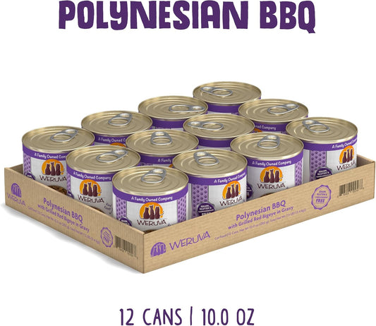 Weruva Classic Cat Food, Polynesian BBQ with Grilled Red Bigeye in Gravy, 10oz Can (Pack of 12)