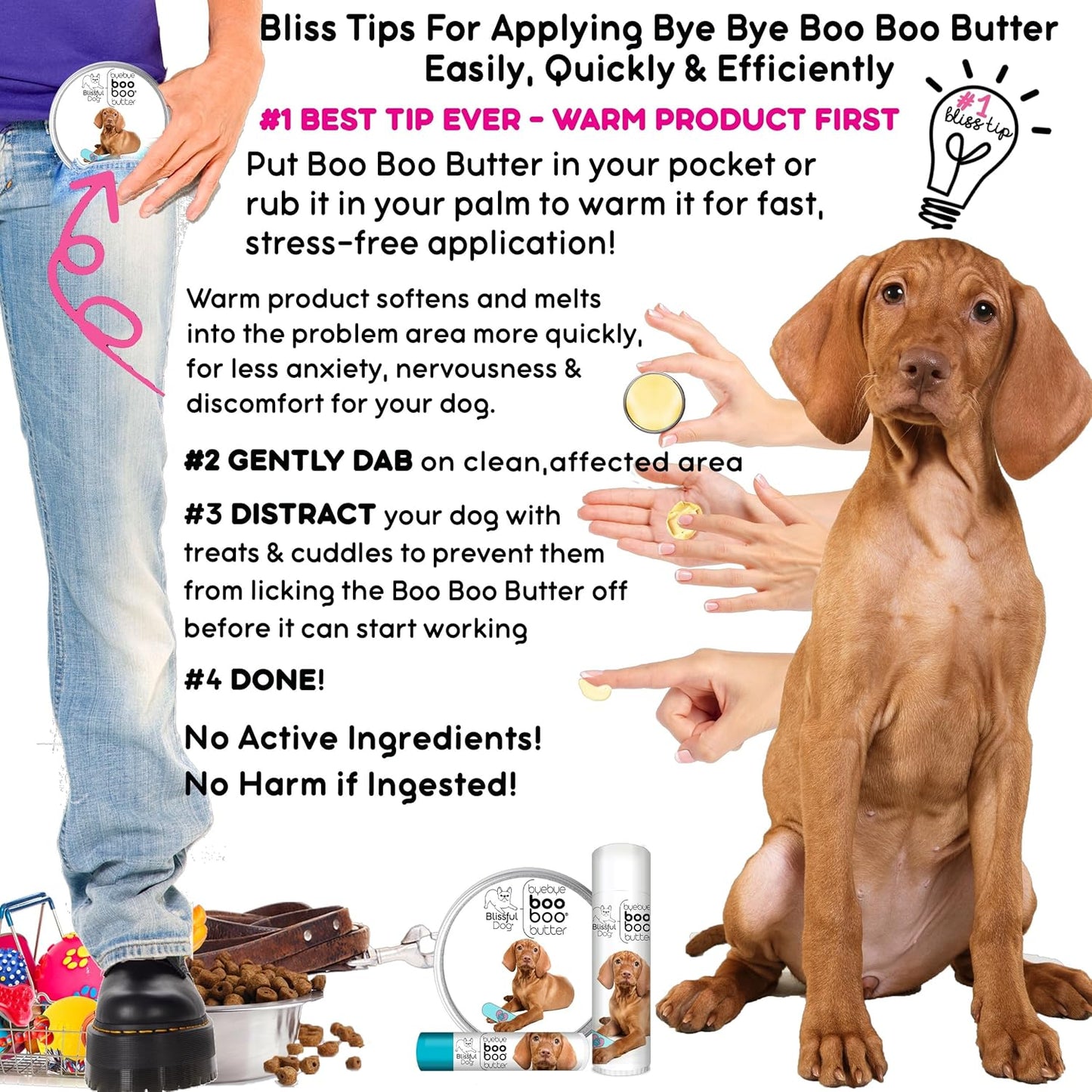 The Blissful Dog 4 oz TIN Vizsla Booboo Butter