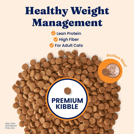 Solid Gold Weight Management Cat Food for Adults - Grain Free & Gluten Free Dry Cat Food Indoor & Outdoor Recipe for Healthy Weight w/Alaskan Pollock & Probiotics for Gut Health & Digestion - 12 LB