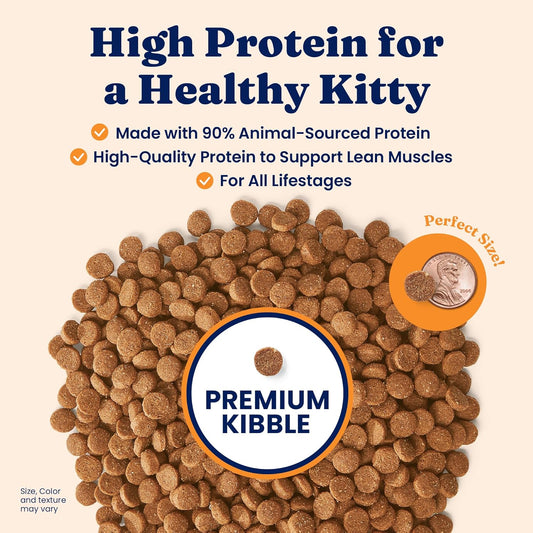 Solid Gold High Protein Dry Cat Food - Grain Free & Gluten Free Chicken Cat Dry Food w/Probiotics for Gut Health & Digestion - High Fiber & Omega 3 - Low Carb Superfood Kibble for Cats All Ages -12LB