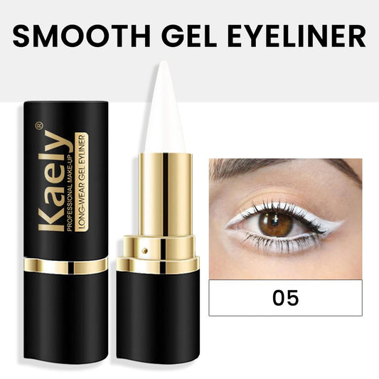 evpct 1Pcs White Gel Eyeliner Pencil Eye Black Face Paint Stick Makeup Set Waterproof Matte Cream Crayon Eyeliner Pencil Set Cat Eye Liners Eyeshadow Guide delineador de ojos contra el agua