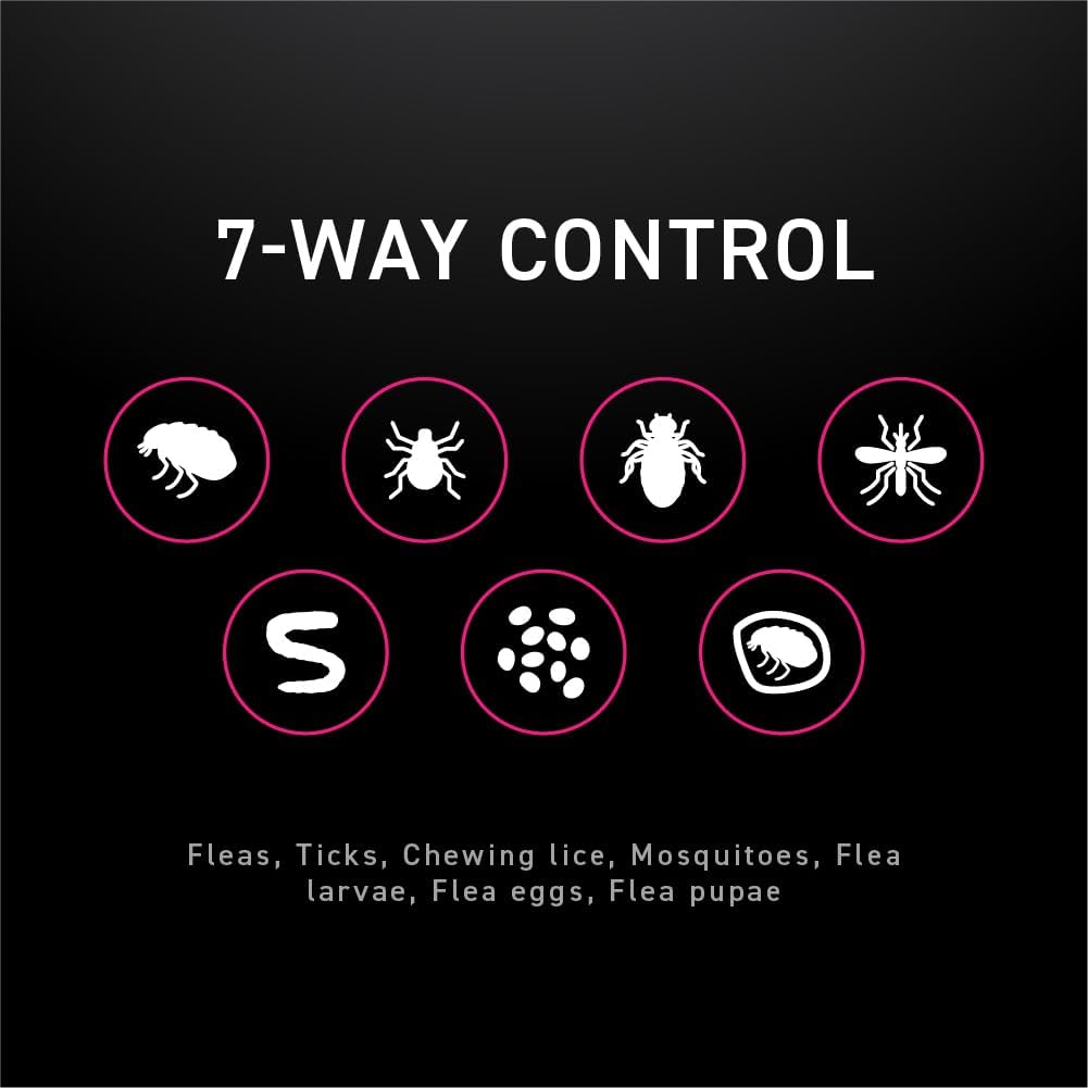 NEXTSTAR Flea and Tick Prevention for Cats, Repellent, and Control, Fast Acting Waterproof Topical Drops for Cats Over 3.5 lbs, 3 Month Dose