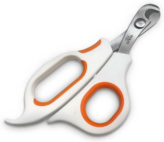 Scissor-Style Nail Clipper, with Razor Sharp Stainless Steel Blades, Anti-Slip Handle, Precise Grooming Tool for Small to Medium Cats, Dogs, Easy Nail Cutting, Durable and Comfortable Grip