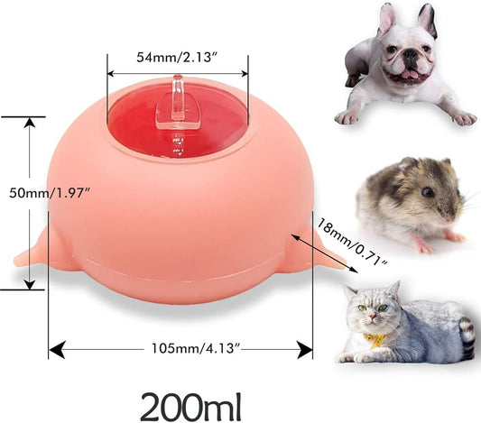 Puppy Feeder Milk Bowl, Silicone Puppy Bottle with 3 Nipples Bubble Pet Nursing Feeder for Doggie Cat Kittens Puppies Rabbits