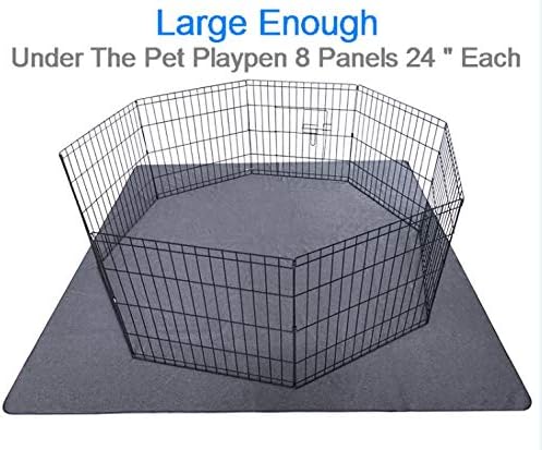 Peepeego 2PCS Dog Training Pads 72" x 72", Reusable, Waterproof , Non Slip - Premium Whelping Pad Washable for Puppy Playpen, Crate