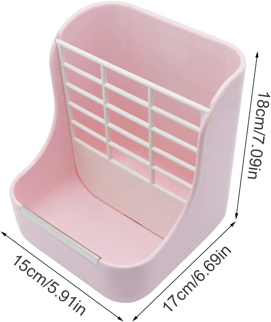 Litewoo Rabbit Hay Feeder Food Bowl Feeding Rack for Small Animal Guinea Pig Chinchilla Bunny Cage Accessories