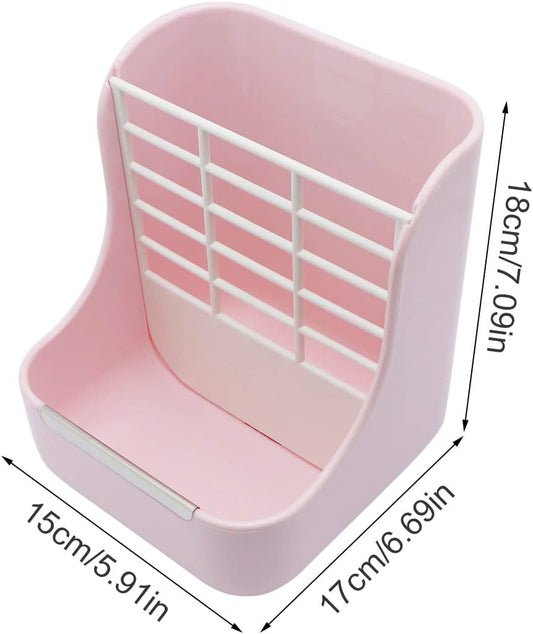 Litewoo Rabbit Hay Feeder Food Bowl Feeding Rack for Small Animal Guinea Pig Chinchilla Bunny Cage Accessories