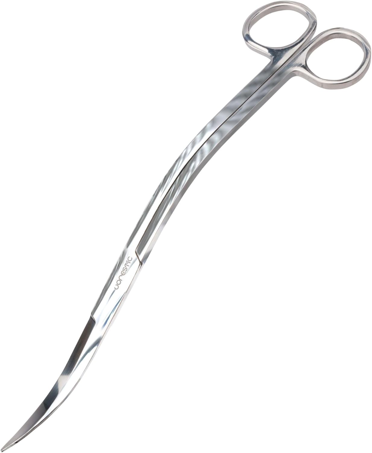 Long Aquarium Scissors for Plants 9.8 inches, Aquascaping Scissors, Aquarium Plant Trimmer, Aquascape Tools, Terrarium Tools for Plants (1 Pc Wave)