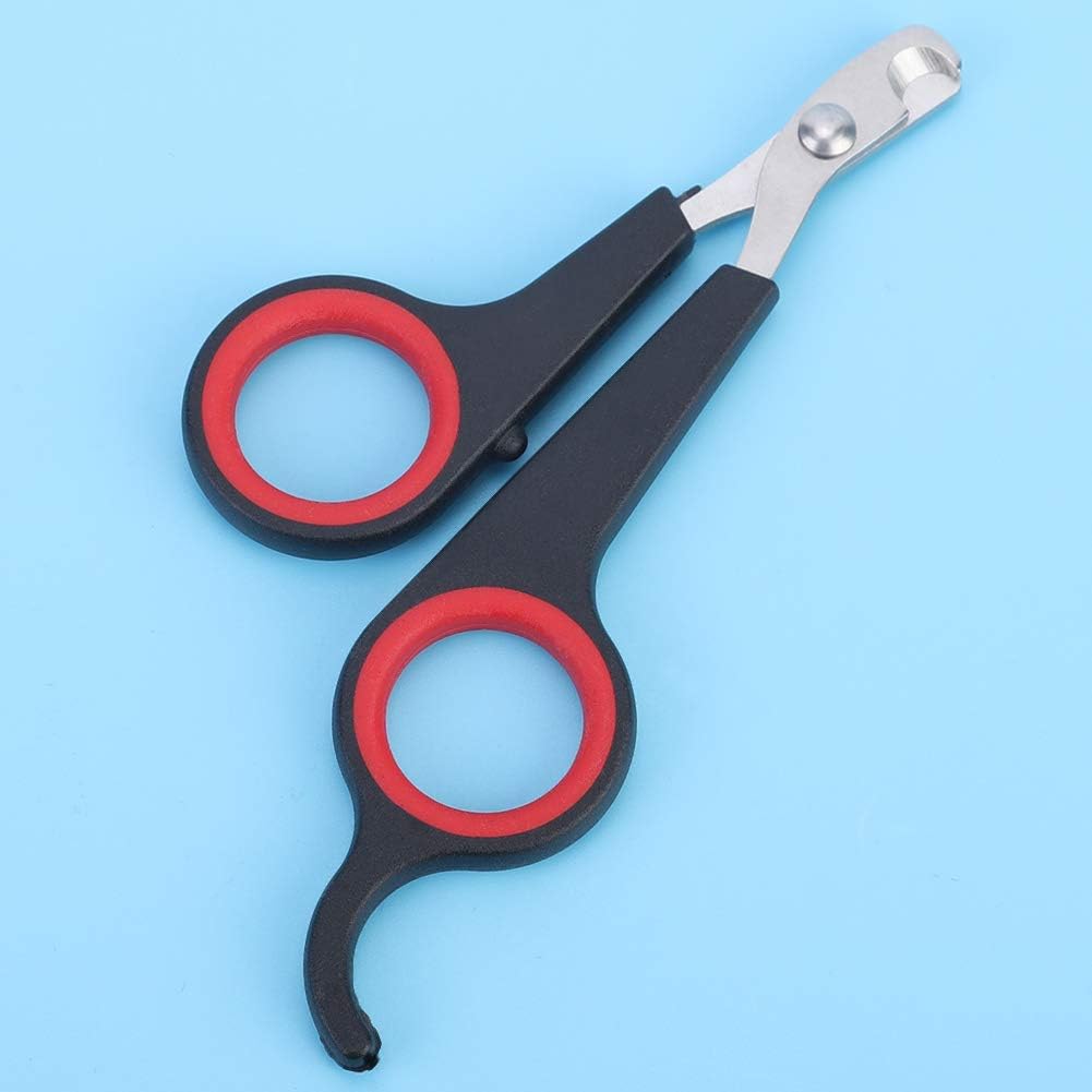 Animal Nail Scissors,Bird Nail Scissors,Beak Trimmer for Birds Pet Bird Small Animals Accessory Grooming Tool,Nail Scissors Clipper Black and Red