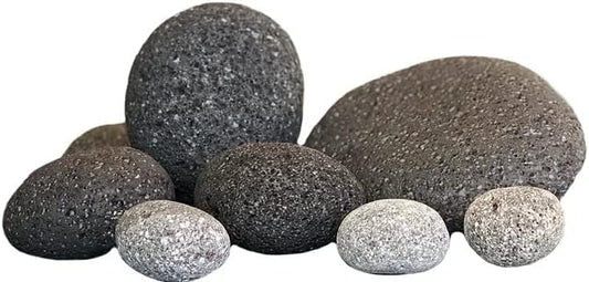 LANDEN Taiji Stone Natural Rocks(18lbs, 2~9 inches,6pcs) for Aquascape and Bonsai, Aquarium, Paludarium, Fish Tank Decoration Rocks, Landscaping Model Stone
