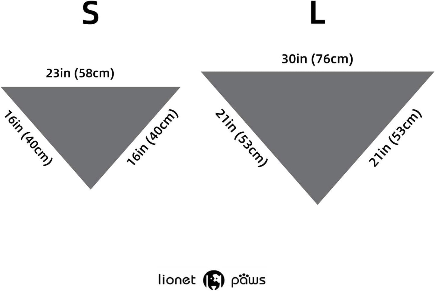 Lionet Paws Fall Dog Bandana for Small Medium Large Dogs, Cat Dog Kerchief Washable Dog Triangle Bibs Scarf for Girl or Boy