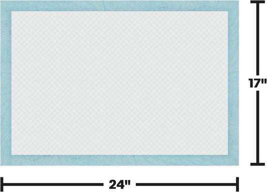 BV Small Puppy Pads 100 Count 17"x24" - Leak-Proof & Absorbent Pee Pads For Dogs with 6-Layer Design, Rapid Dry Sheet & Built-In Attractant - Dog Pad with Odor Control, Perfect for Puppies&Senior Dogs