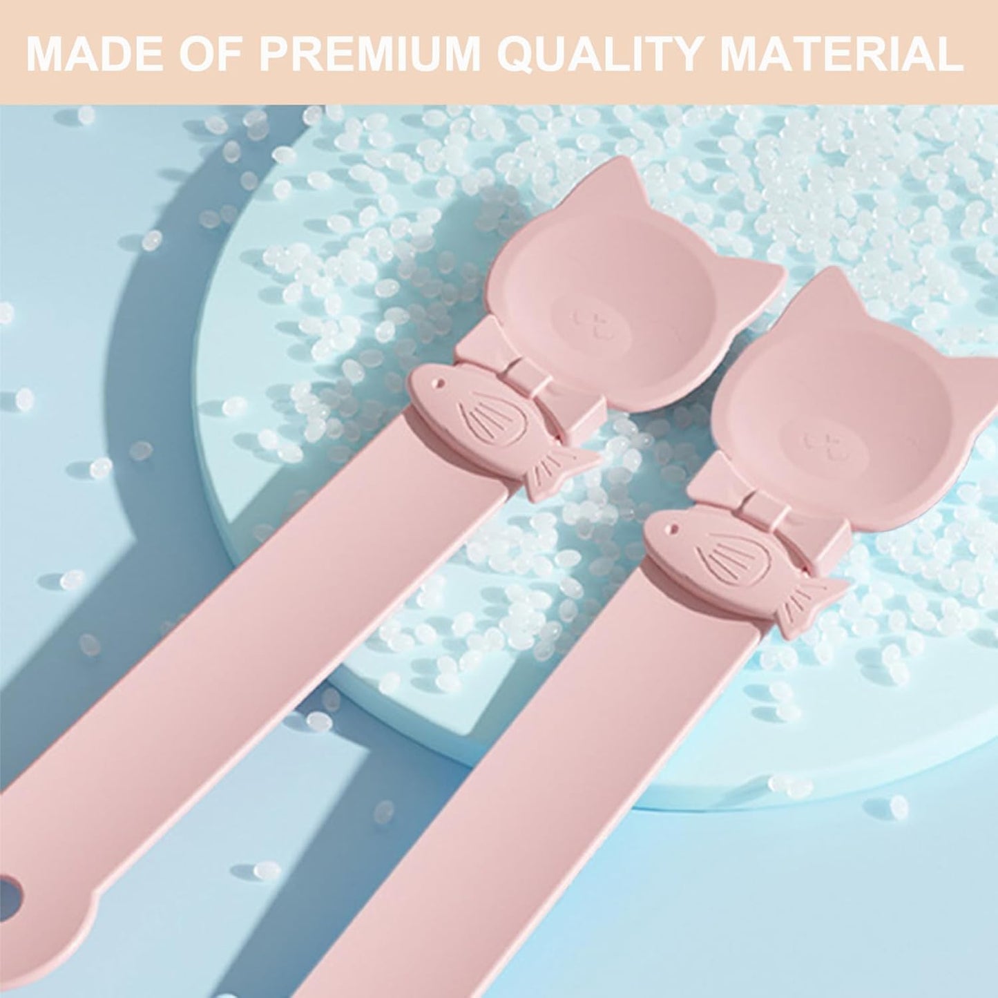 PETPAWLOVELY-1PCS Cat Treat Spoon Squeeze,Cat Strip Feeder spoon,Multi-Function Dispenser spoon,Easy Feeding Spoon for Licky Treats,Pet Food Spoon for Wet Food(Pink)