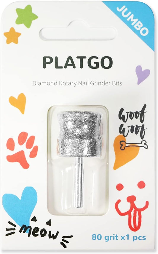 Diamond Dremel Dog Nail Grinder Bit, Dremel Nail Grinder for Pets, Faster Jumbo Dremel Diamond Bit for Dog Nails, 1/8'' Dremel Dog Nail Grinder Attachment, Dog Nail Grinder for Animals Nail Care