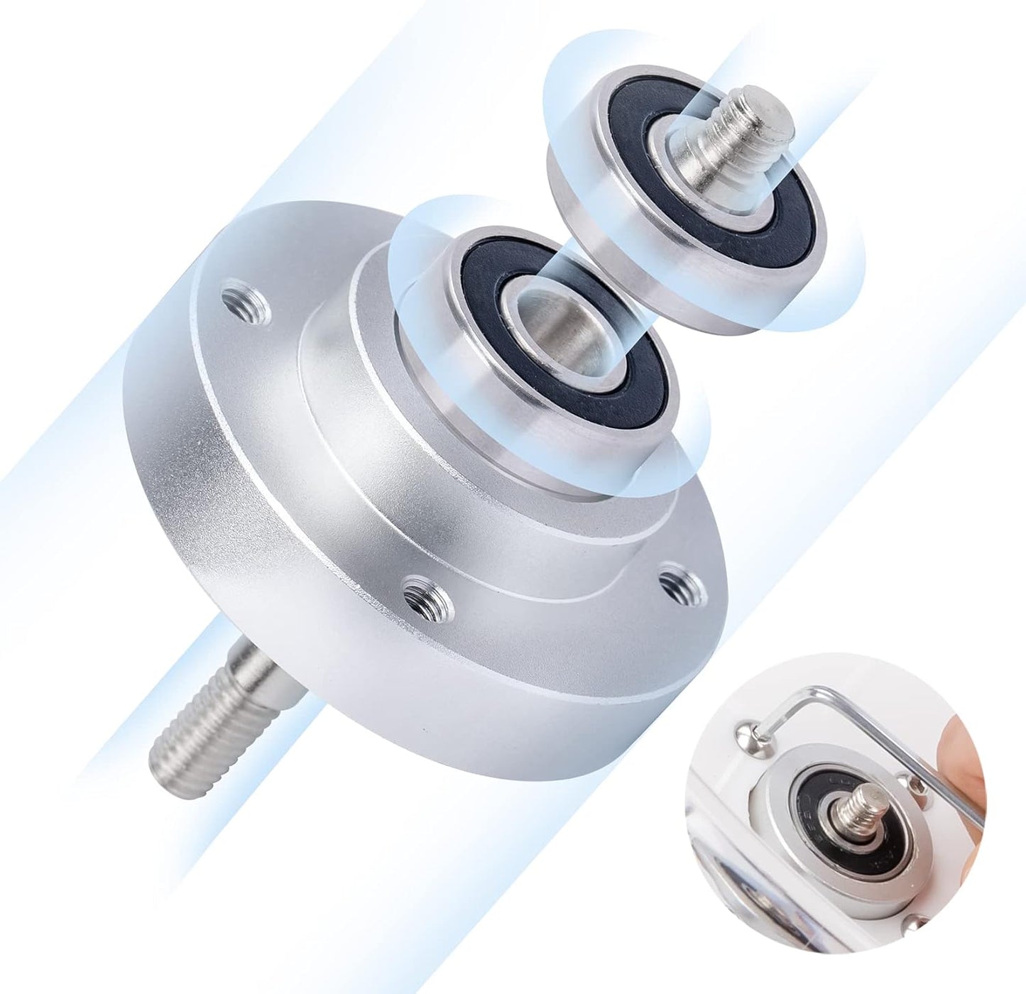 Niteangel Silent Hamster Exercise Wheel - Dual-Bearing Quiet Spinning Acrylic Hamster Running Wheel for Hamster Gerbils Mice Degus Or Other Small Animals (Medium - Wider Version)