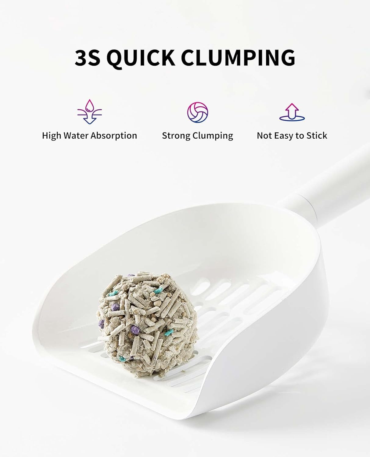 PETKIT Mixed Cat Litter Fast Clumping, Flushable, Ultra Absorbent, 100% Natural Ingredients Litter, Water Dissolvable, Really Dust-Free, Low Tracking Bentonite Tofu Litter (7.9lb×2 Bags)