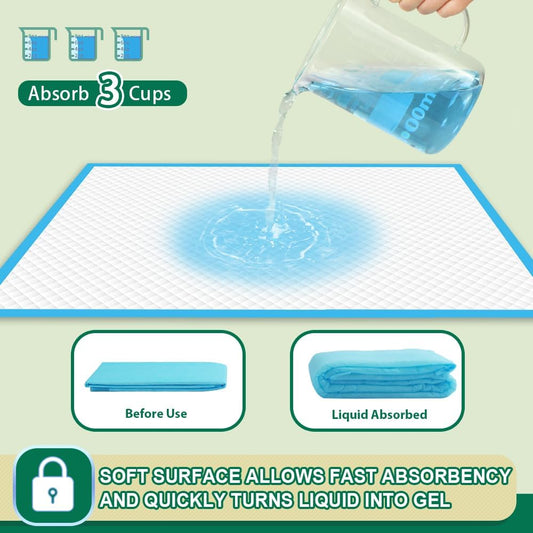 IMMCUTE Puppy Pee Pads 22"x23" | Dog Pee Training Pads Super Absorbent & Leak-Proof | Disposable Pet Piddle and Potty Pads for Puppies | Dogs | Doggie| Cats | Rabbits (Regular, Count, 14)