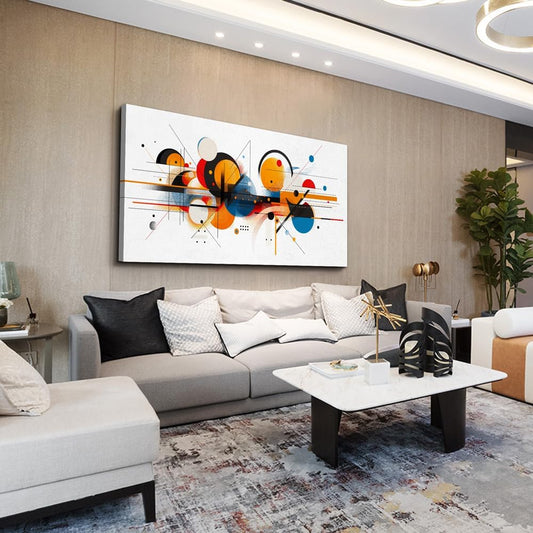 hyidecorart Large Wall Art For Living Room Wall Decorations For Bedroom Line Color Block Abstract Pictures Artwork Hang Pictures For Office Decor Hotel Canvas Prints Art Modern Wall Decoration