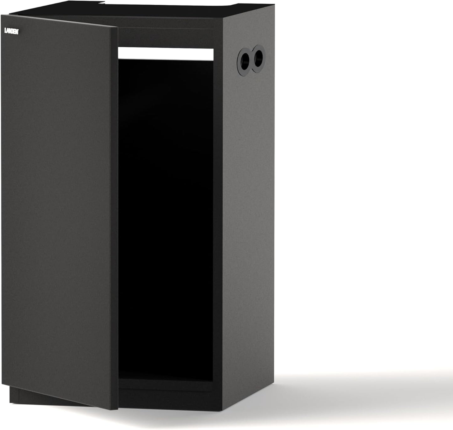 Landen Aquarium Wooden Stand and Cabinet for up to 20 Gal Tank, Fish Reptile Sea Salt Water Tank Stand, Nano Foam Leveling Mat Included, W17.7xD17.7xH31.49 in,Wooden Matte Black Painted(Stand Only)