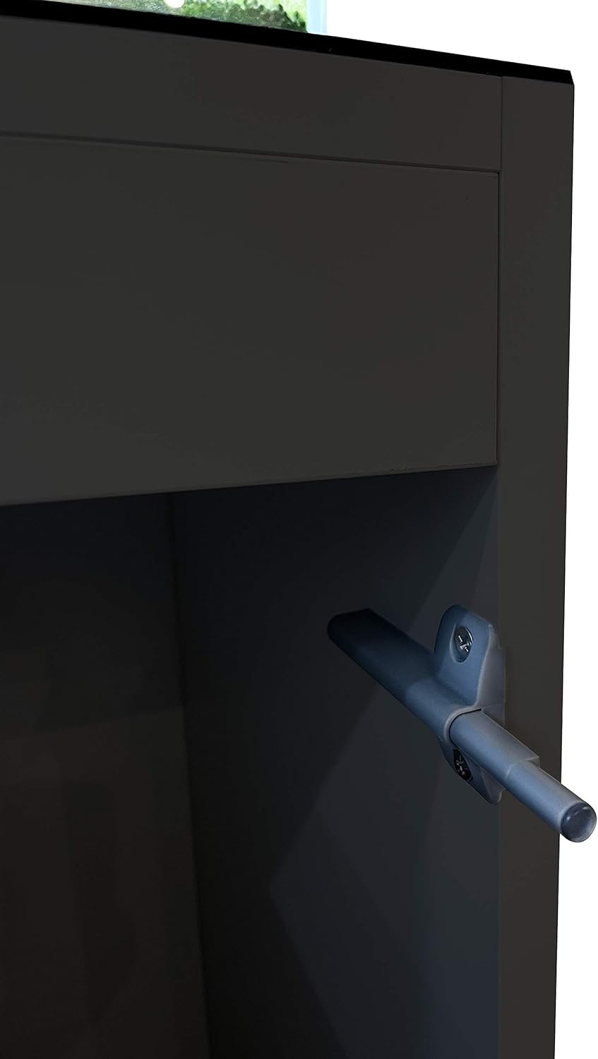 LANDEN Aquarium Wooden Stand and Cabinet Fish Reptile Sea Salt WaterTank Stand, Nano Foam Leveling Mat Included, W23.6xD11.8xH31.49in, Matte Black Painted (Stand Only)