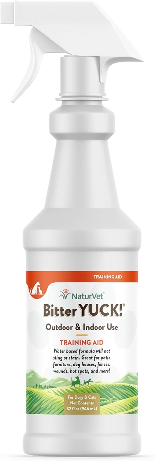 NaturVet 978249 Bitter Yuck for Outdoor Pets, 32-Ounce