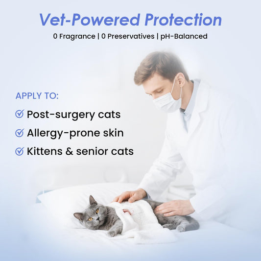 Cat Waterless Shampoo with Brush - No Rinse Formula for Quick Clean Between Baths, Hypoallergenic & Detangling, Reduce Itchy Skin Shedding, Vet-Recommended for Kittens/Senior Cats, Coconut Scent