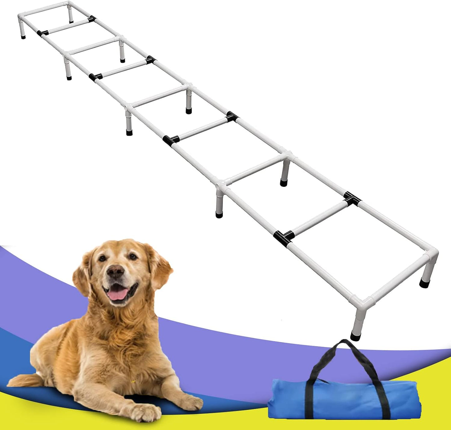 PLKO Dogs Agility Training Ladder, Pets Agility Training Equipment, Pet Outdoor Game