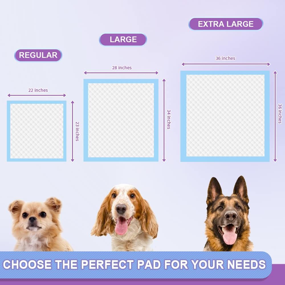 IMMCUTE Puppy Pee Pads 22"x23"-80Count | Dog Pee Training Pads Super Absorbent & Leak-Proof | Disposable Pet Piddle and Potty Pads for Puppies | Dogs | Doggie| Cats | Rabbits