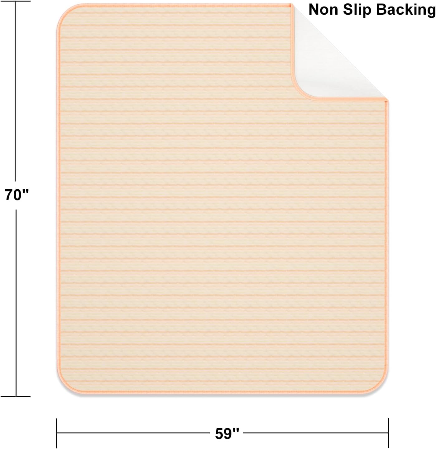 King Size Bed Pads for Incontinence Washable Waterproof, 71" x 59" (Pack of 1) - Reusable Extra Large Colored Cotton Pee Pads for Adults, Elderly, Pet, 4-Layer Underpads for Sofa,Furniture -KELISITING