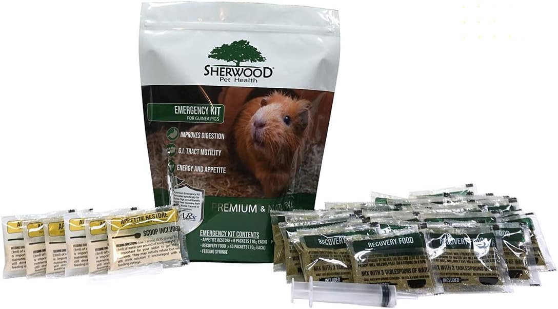 Pet Guinea Pig Emergency Kit with Timothy Recovery Food (Large Emergency Kit)