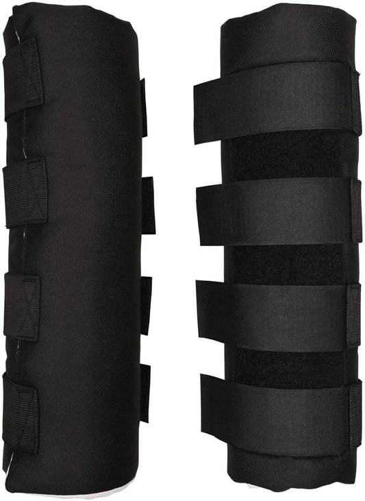 Dura-Tech Quick Wrap No Bow Leg Wraps for Horses | Size 14" | Color Black | Exceptional Leg Coverage | Versatile Use | Secure and Easy Application | Sold in Pairs