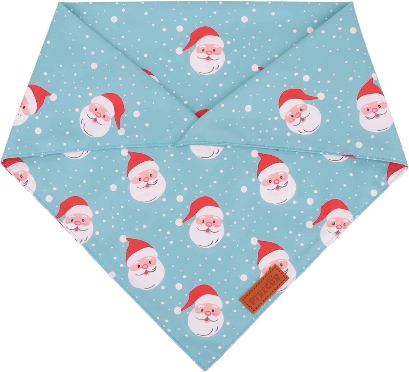 PTDECOR Christmas Dog Bandana, Xmas Light Bulb Santa Reversible Holiday Dog Scarf, Triangle Christmas Bandanas for Large and Extra Large Dogs Pets (X-Large)