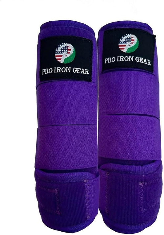 Horse Medicine Brushing Boots Leg Wraps Protection Gear Set of 2 and Set of 4 in 14 Colors