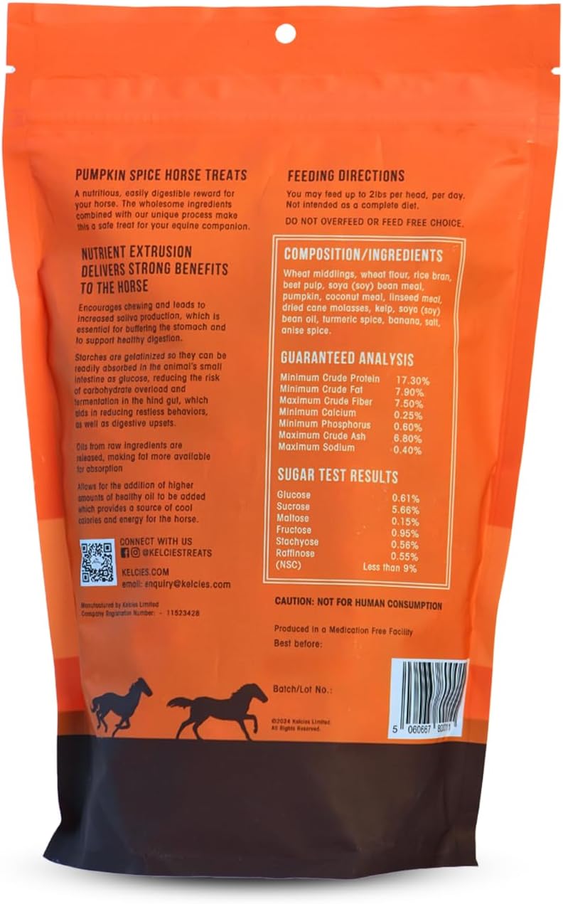 Horses Treats - Low Sugar, Starch, and Carbohydrates | Healthy Treats for Horse Supports Superior Digestion 1 Pound (Pack of 1)