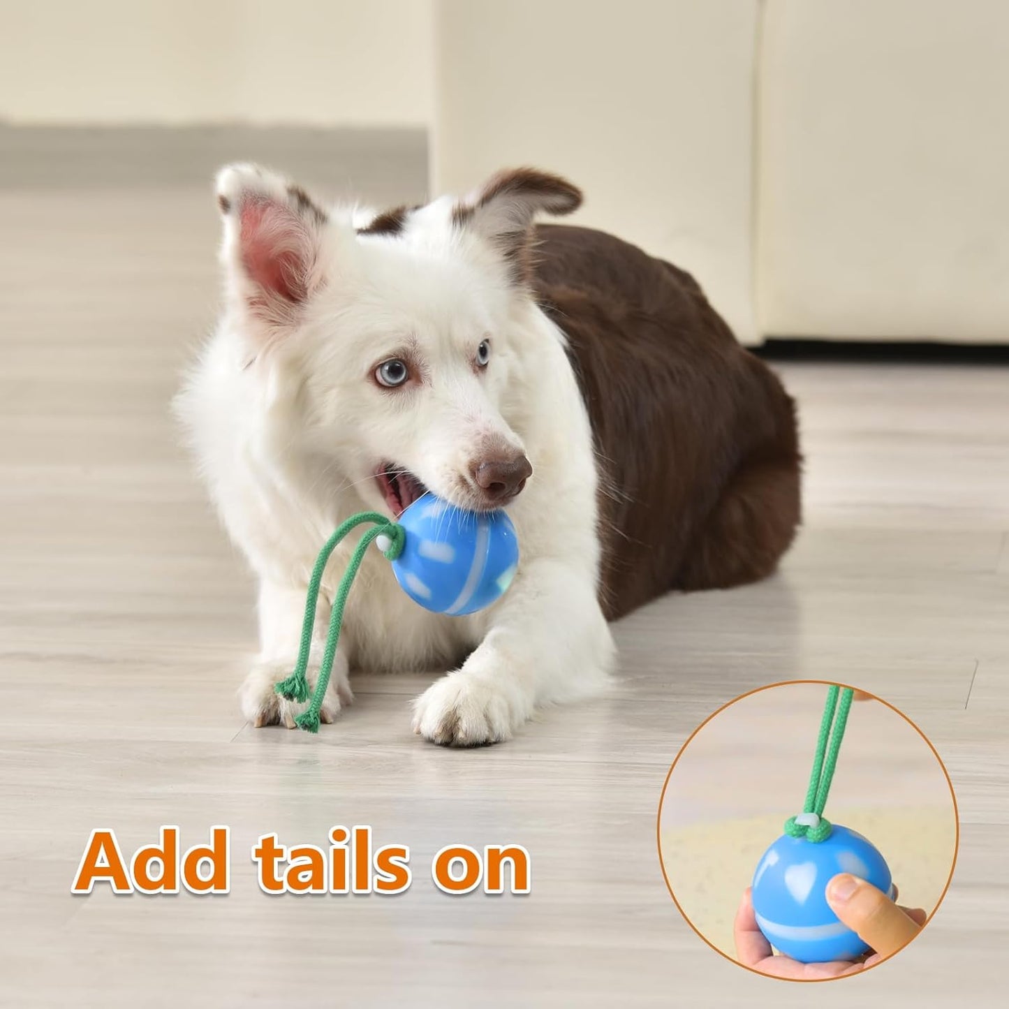 Interactive Dog Toys Ball,Automatic Moving Toy for Small/Medium Dogs,Motion Activated Bounce Ball,USB Rechargeable Dog Enrichment Toys to Keep Them Busy (Blue)