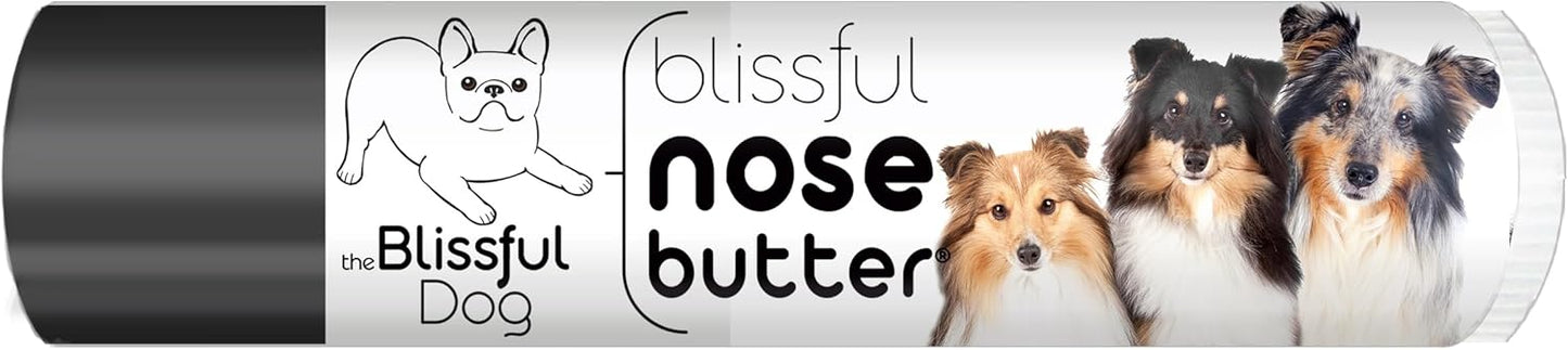 The Blissful Dog Shetland Sheepdog Nose Butter for Dry, Cracked Skin, Lick-Safe Dog Nose Balm with Moisturizing Shea Butter, Almond, Olive, and Essential Oils, Pet Supplies, Uncented, 0.15 oz.