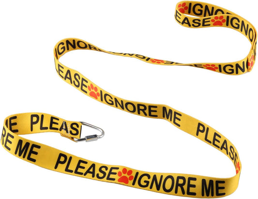 Funny Dog Leash Please Ignore Me Dog Leash Walking Training Dog Leashes Dog Owner Pet Lover Gift (Please Ignore Me-YE)