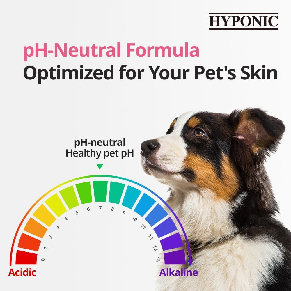 HYPONIC Hypoallergenic Premium Waterless Shampoo for All Pets (Unscented, 6.4 oz) - Fragrance Free, Natural Dry Shampoo, Waterless Foam, Grooming for Dogs and Cats