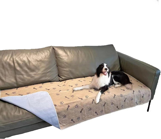 Peepeego 2Pack Pee Pads for Dogs Reusable+Free Dog Comb, Waterproof Rug 36"x72", Absorbent Puppy Pads Washable, Non Slip Protector for Bed Couch Floor