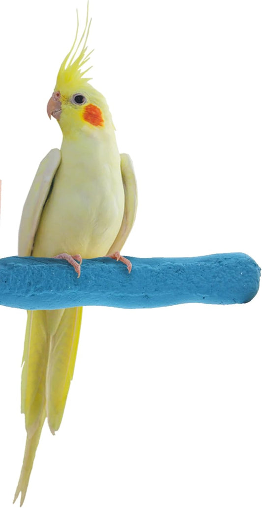 Comfort Grip Safety Perch for Bird Cages - Pedicure Perch for Birds to Keep Nails and Beaks in Top Condition - Safe Easy to Install Bird Cage Accessories - X-Small 4.5"