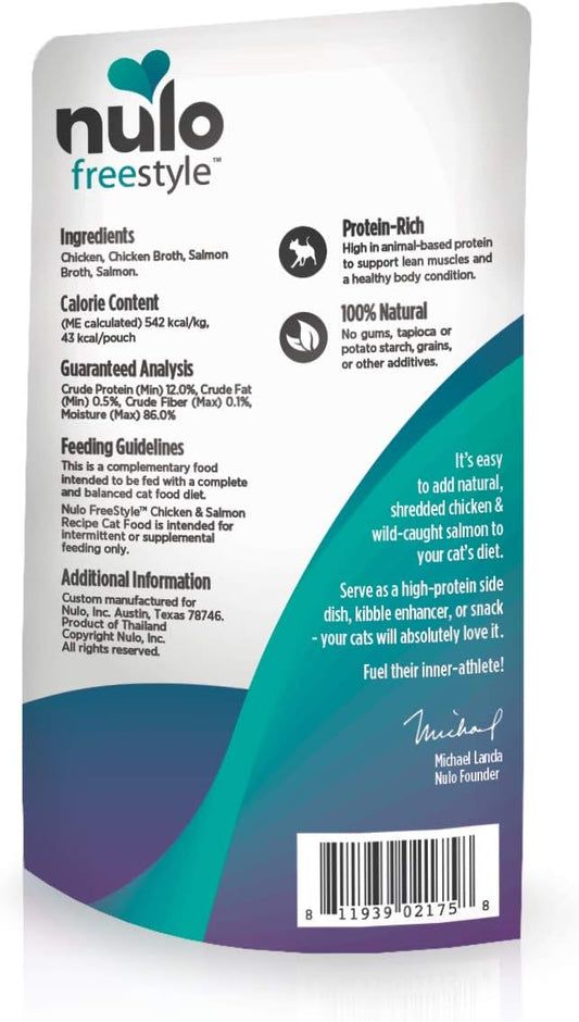 Nulo Freestyle Cat & Kitten Wet Cat Food Pouch, Premium All Natural Grain-Free Soft Cat Food Topper with Amino Acids for Heart Health and High Animal-Based Protein